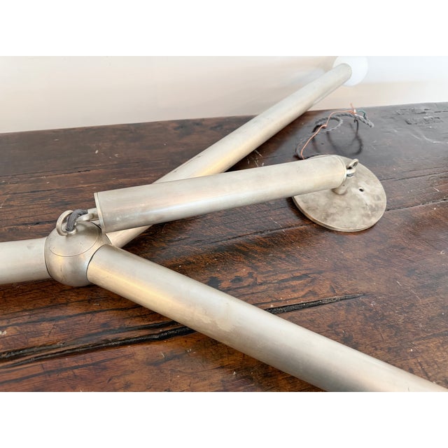 2010s Apparatus Studio Large Arrow Light in Tarnished Silver For Sale - Image 5 of 8
