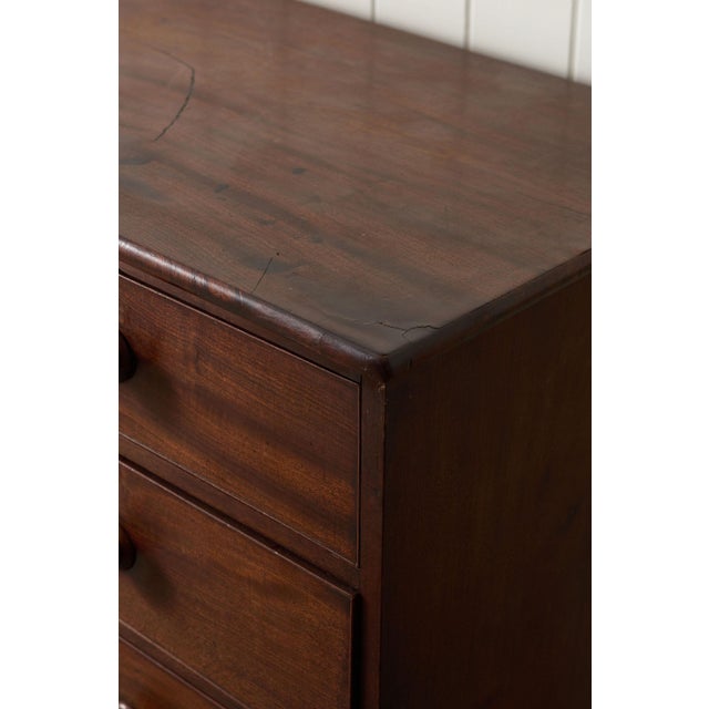 Victorian Two Over Three Mahogany Chest of Drawers (C. 1860) For Sale - Image 4 of 10
