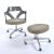 1970s Chromcraft Style Space Age Acrylic Armchair With Rolling Footstool For Sale - Image 6 of 12