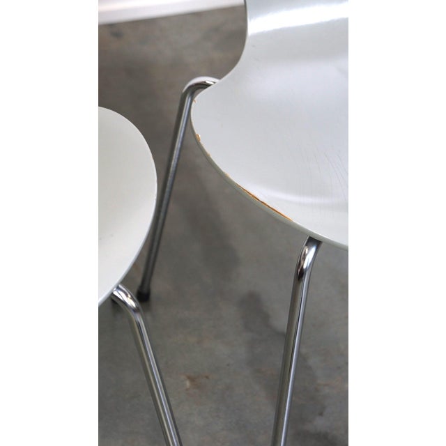 Danish Grey Butterfly Chairs from Fritz Hansen, 1984, Set of 4 For Sale - Image 12 of 14