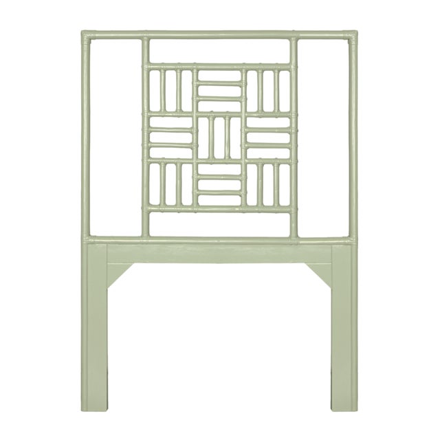 Not Yet Made - Made To Order Finn Platform Bed Twin Extra Long - Celery Green For Sale - Image 5 of 12