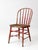 Wood Antique Red Windsor Spindle Back Farmhouse Chair For Sale - Image 7 of 17