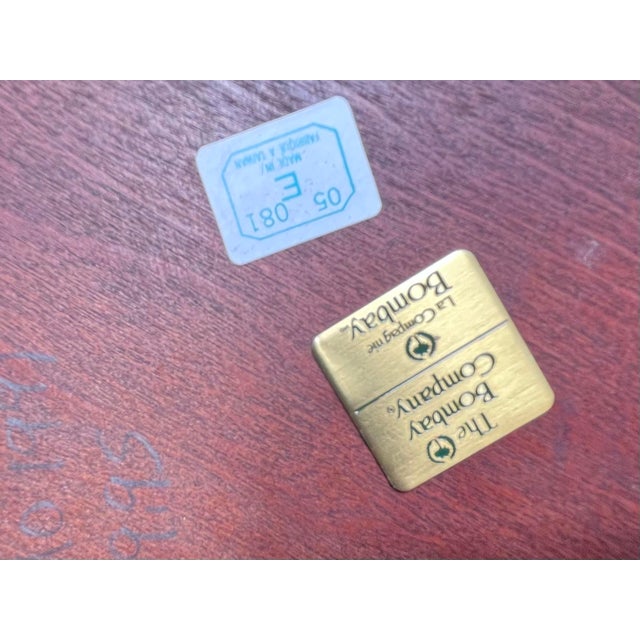 Vintage Bombay Company Mahogany Plant Stand For Sale - Image 10 of 11