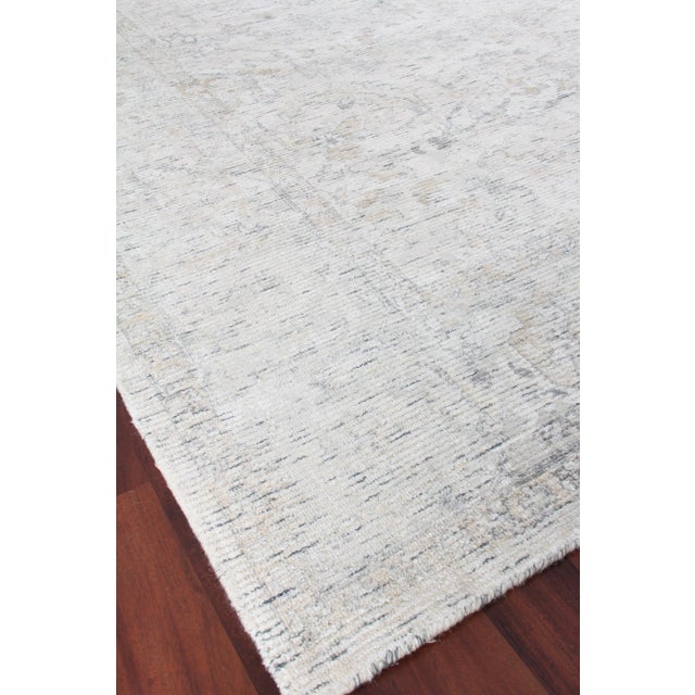 Textile Exquisite Rugs Biron Handmade Wool & Viscose Beige & Brown - 12'x15' For Sale - Image 7 of 8