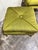 1970s Hollywood Regency Olive Green Silk Button Tufted Footstools - A Pair For Sale - Image 5 of 12