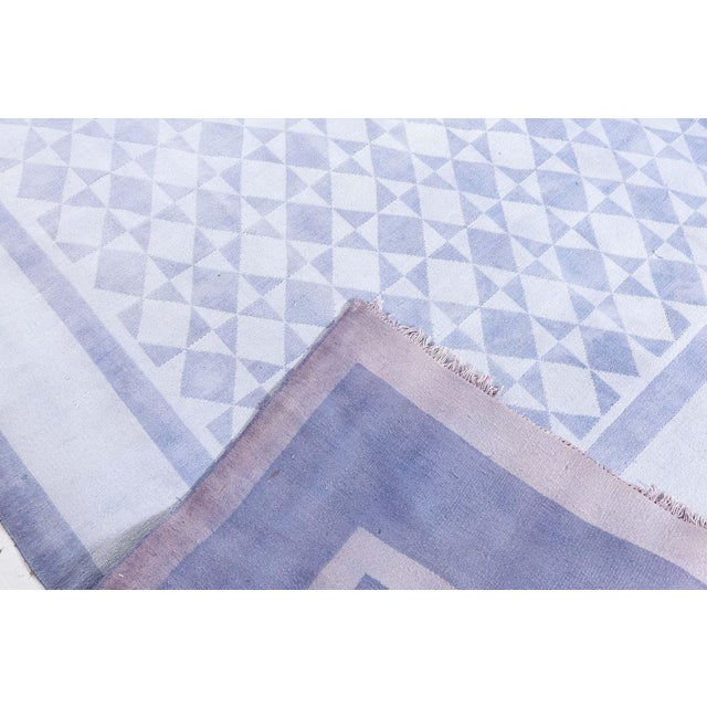 Cotton Indian Rug For Sale - Image 4 of 9