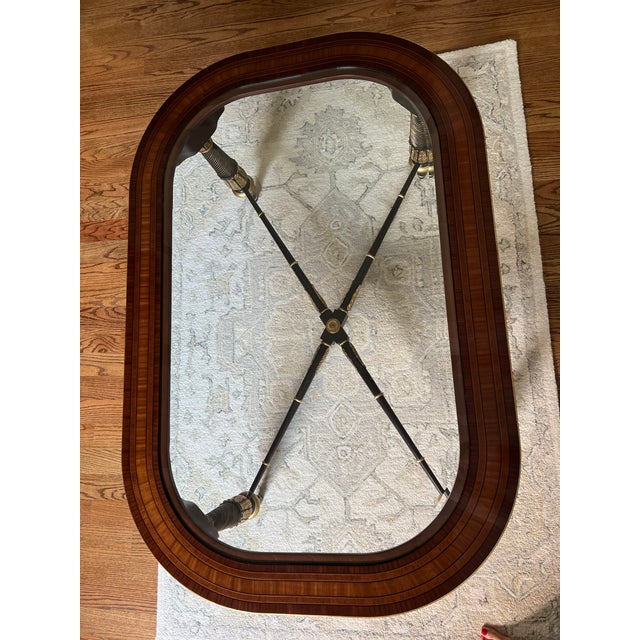 2000 - 2009 E J Victor Mahogany and Ebony Glass Cocktail Table For Sale - Image 5 of 18