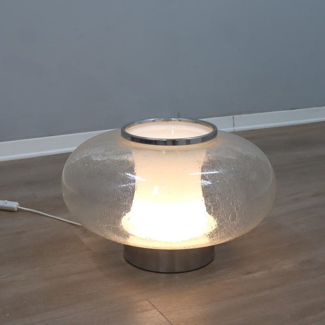 Space Age Pulegoso Murano Glass Table Lamp, 1960s For Sale - Image 10 of 10