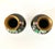 Metal Small Bookend Matched Pair of Chinese Cloisonné Vases With Chrysanthemum Flowers For Sale - Image 7 of 8