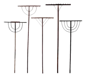 Antique Primitive Hay Rakes Collection - 5 Piece