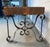 Mid 20th Century Rustic Industrial Wrought Iron Butcher-Block Bench For Sale - Image 9 of 11