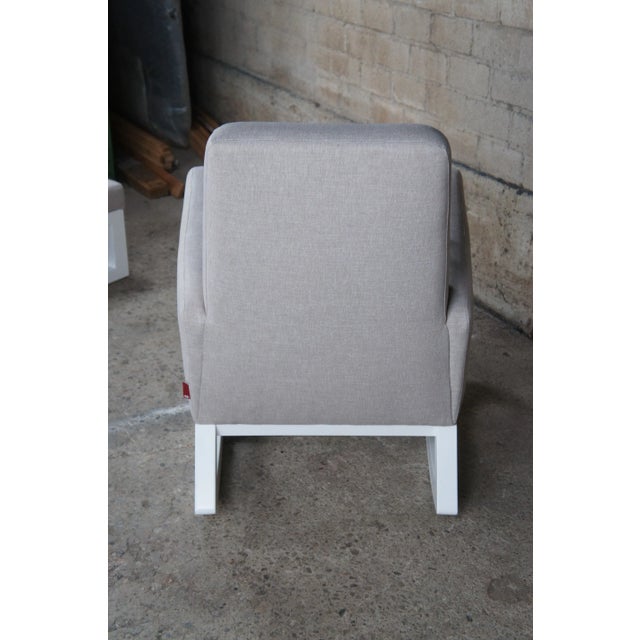 Late 20th Century Monte Scandinavian Modern Joya Nursery Rocker Rocking Chair & Ottoman - Set of 2 For Sale - Image 9 of 11