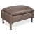 Modern Brown Taupe Leather Porto Stools from Erpo, Set of 2 For Sale - Image 3 of 10