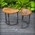 Vintage Side Tables in Wrought Iron and Oak, France, 1930s, Set of 2 For Sale - Image 3 of 18