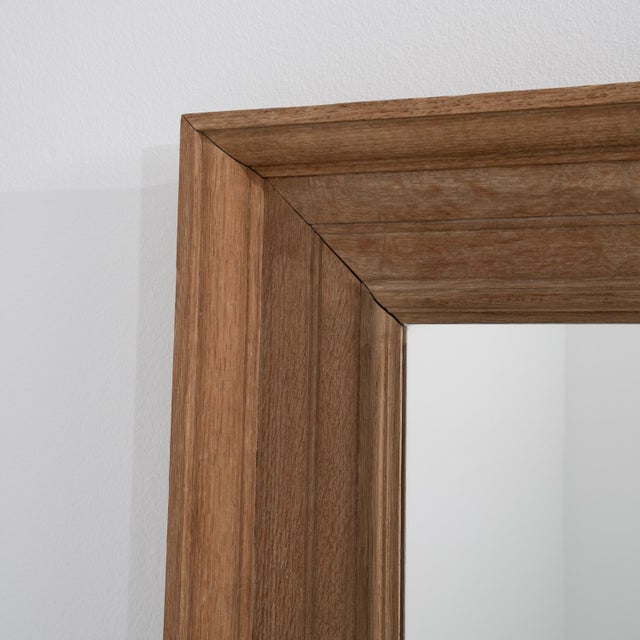 19th Century 19th Century French Pair of Oak Wall Mirrors For Sale - Image 5 of 10