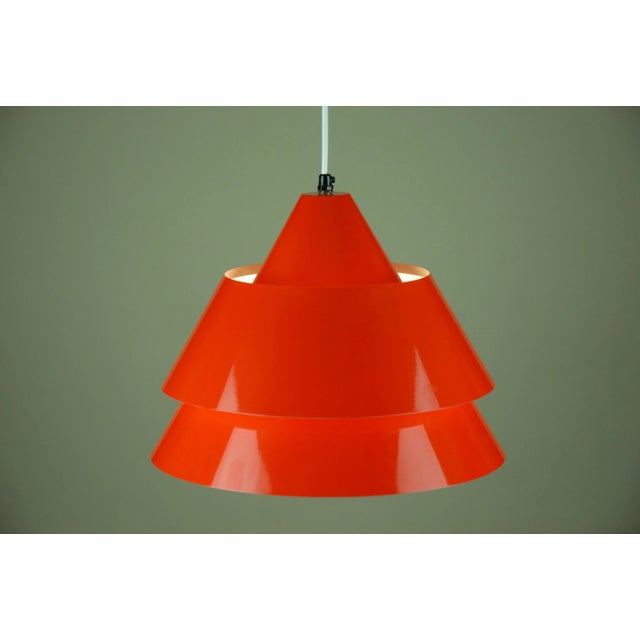 Mid-Century Modern Mid-Century Zone Pendant Lamp by Jo Hammerborg for Fog and Mørup, 1960s For Sale - Image 3 of 11