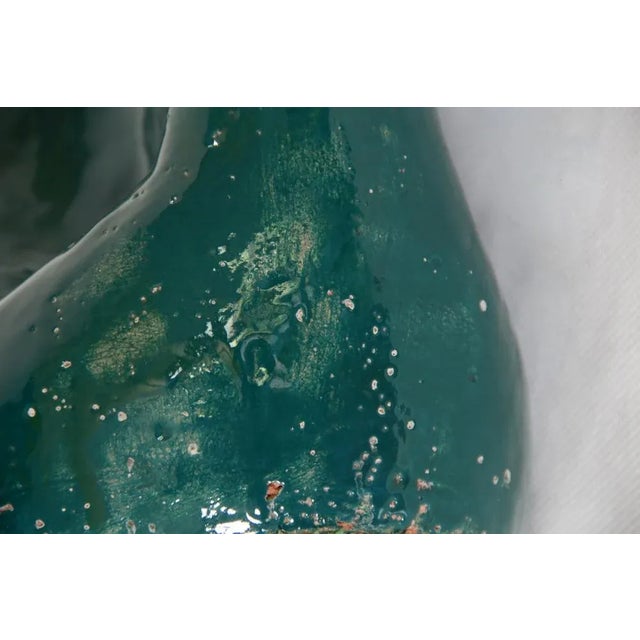 Vintage Italian Handcrafted Ceramic Vase, 1975 For Sale - Image 6 of 11