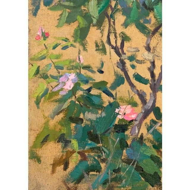 1970s Original Spring Landscape Oil Painting, Soviet Ukrainian Art, 1970s 47-33 For Sale - Image 5 of 6