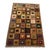 1970s Vintage Silk Rug | Reversible Geometric Square Motif | 6x9 For Sale - Image 5 of 5