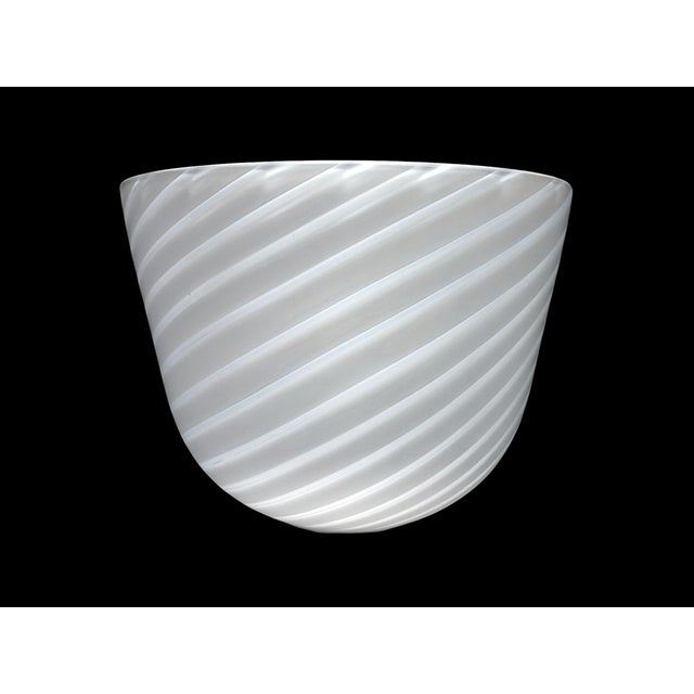 Swirl Murano Glass Wall Lamp from De Majo, 1980s For Sale - Image 4 of 12