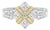 14K White Gold Princess Diamond Band Ring For Sale
