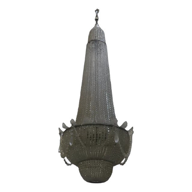 Antique French Baccarat Style Chandelier For Sale