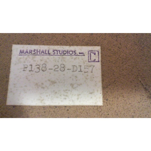 Gordon & Jane Martz 1960s Gordon and Jane Martz Floral Incised Ceramic Tray or Dish, Marshall Studios For Sale - Image 4 of 4