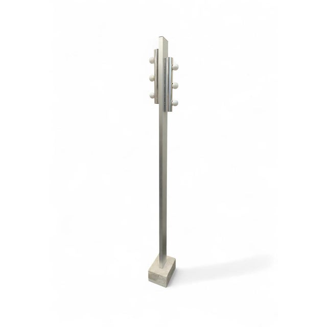 6-Light Floor Lamp with Marble Base from Targetti, 1970 For Sale - Image 13 of 13