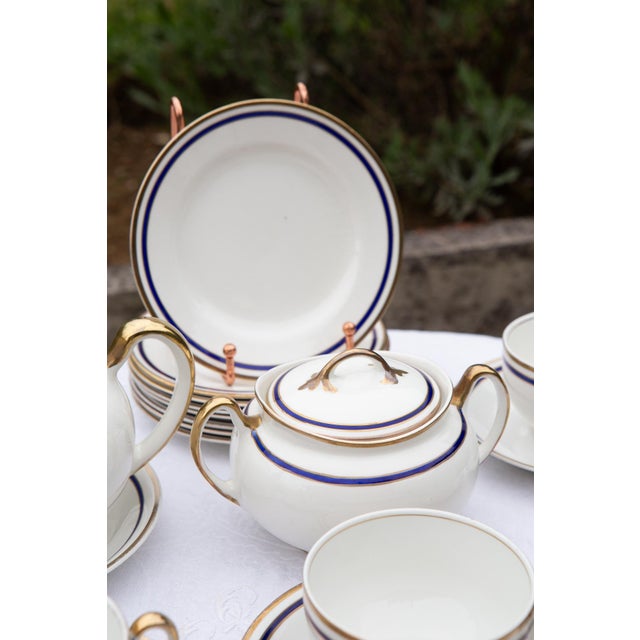 Antique English Earthenware Tea Set from J. & G. Meakin, 1920s, Set of 23 For Sale - Image 6 of 8