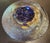 Poppy Show Carnival Glass Plate by Northwood in Electric Blue or Amethyst For Sale - Image 4 of 8