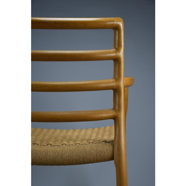 Model 68 Armchair in Oak and Papercord by Niels Otto Møller for J.L. Møllers Møbelfabrik, 1981 For Sale - Image 4 of 18