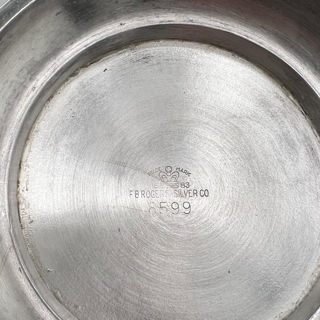 Mid 20th Century f.b. Rogers Silver Co. Lidded Silverplate Ice Bucket With Milk Glass Liner For Sale In Oklahoma City - Image 6 of 10