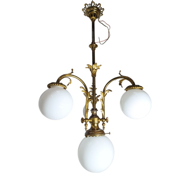 Modern Golden Lamp For Sale