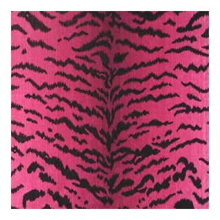 The House of Scalamandré Tigre Fabric, Reds & Black For Sale
