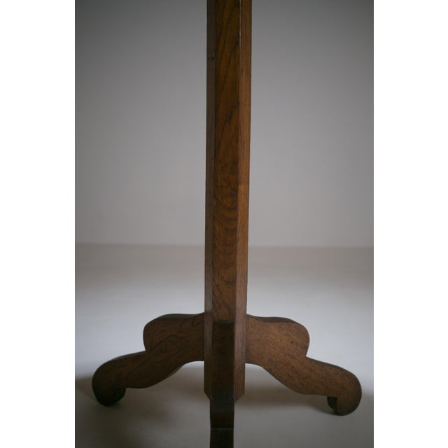 Vintage French Vernacular Pedestal Table, 1920s For Sale - Image 4 of 11