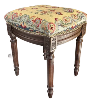 Needlepoint Footstool