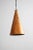 Gold Danish Brutalist Hand-Hammered Copper Pendant Lamp by ES Horn Aalestrup, 1960s For Sale - Image 8 of 8