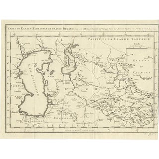 Antique Map of Turkestan, 1749 For Sale