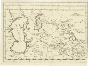 Antique Map of Turkestan, 1749