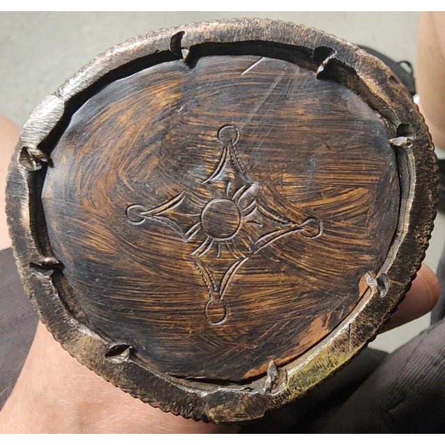 Vintage Hindu Dancing Goddess Hand-Painted Metal Statue Figurine For Sale - Image 12 of 13