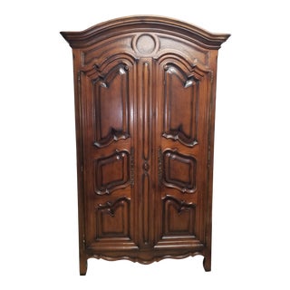 Baker Furniture French Maple Milling Road Armoire For Sale