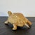 Traditional Vintage Ceramic Figurine of a Box Turtle in Ochre Glaze For Sale - Image 3 of 8