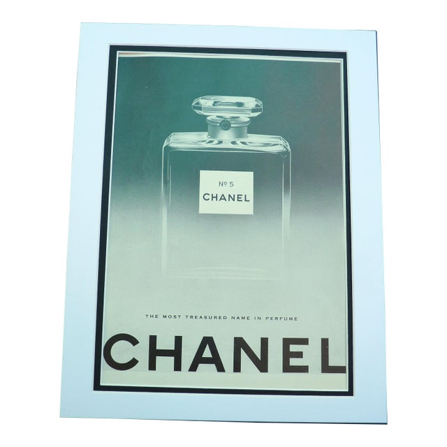 Original 1950s Chanel No. 5 Perfume Advertisement – Matted 11x14 For Sale
