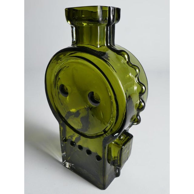 1960s Vintage Green Glass Vase by Helena Tynell, 1968 For Sale - Image 5 of 18