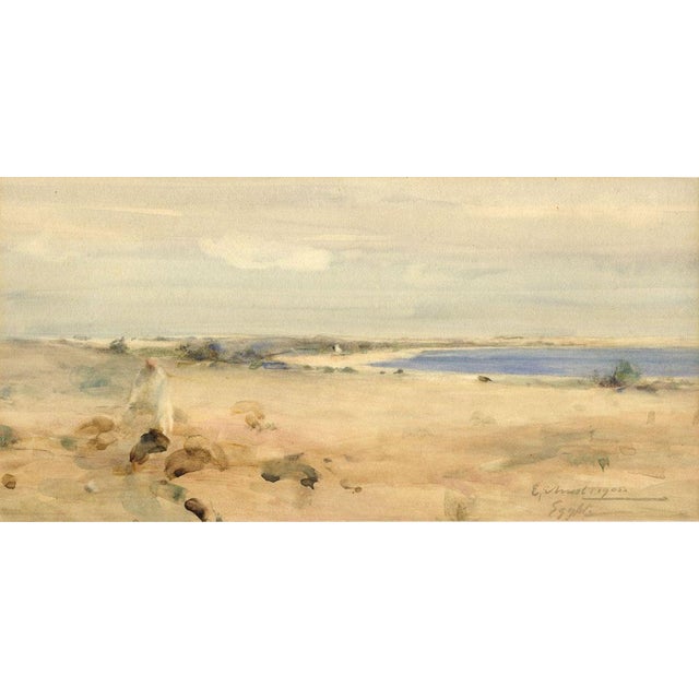 Erskine Edward Nicol Junior, Egypt Sands, 1905, Original Watercolour For Sale - Image 3 of 3