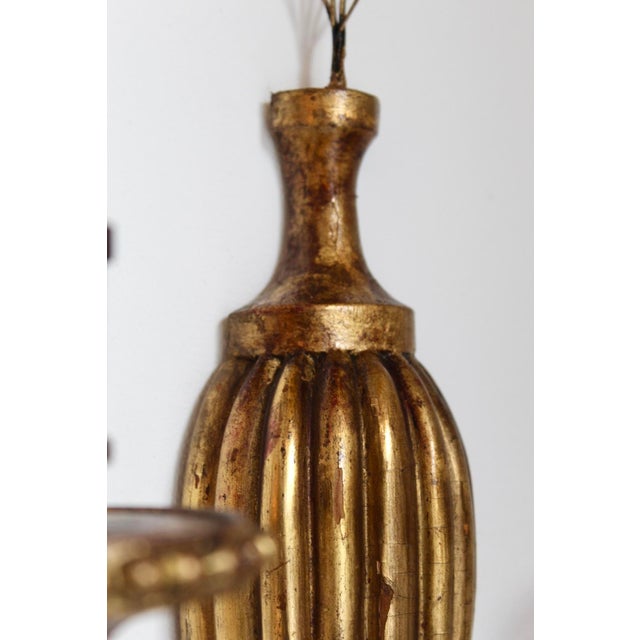 Gold Louis XVI Gilt Wood Sconces, France, 1780s, Set of 2 For Sale - Image 8 of 11