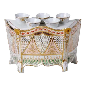 1800s Neoclassical Worcester Porcelain Vase and Cover