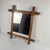 Mid-Century Modern Bamboo-Style Turned Wood Mirror, 1900-1930 For Sale - Image 3 of 14