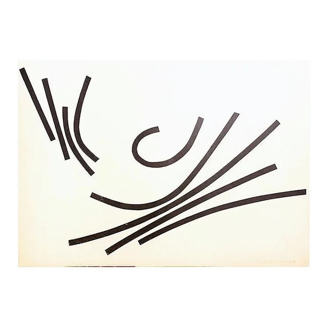 Abstract Original Lithograph by Ettore Colla - 1953 1953 For Sale