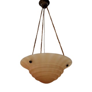 Art Deco Pendant Lamp by Edward Hald for Nordiska Kompaniet, 1930s For Sale